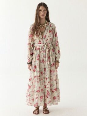 maison hotel augustina floral maxi dress